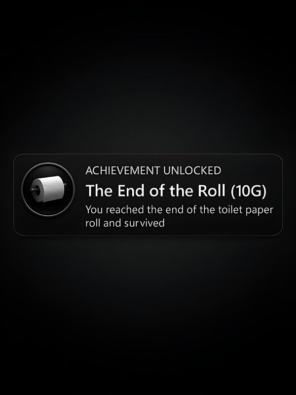 Achievement Unlocked Toilettenposter | Gaming Klo Poster | Lustige Gäste-WC Deko