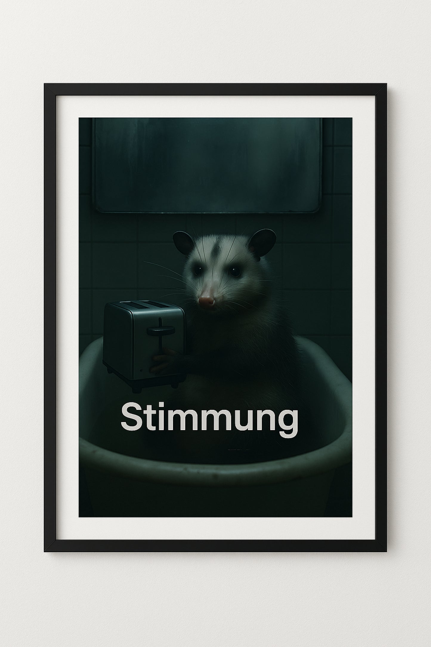 Stimmung Toilettenposter | Dark Humor Meme fürs Bad | Sarkastische WC-Deko