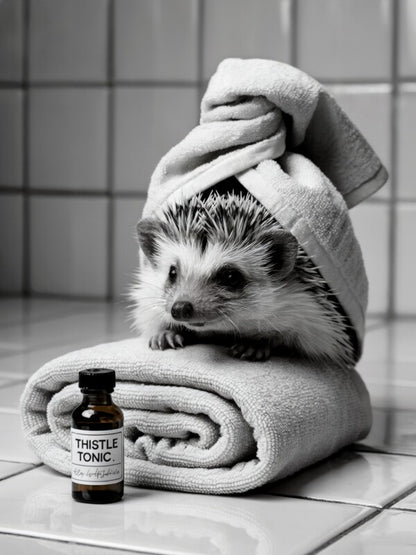 Wellness Igel Poster | Stilvolles & witziges Bild fürs Gäste-WC | Badezimmer Deko