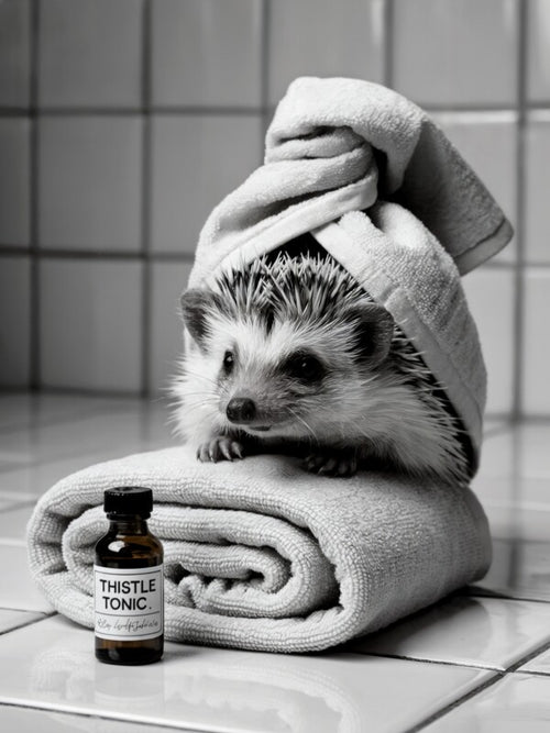 Wellness Igel Poster | Stilvolles & witziges Bild fürs Gäste-WC | Badezimmer Deko