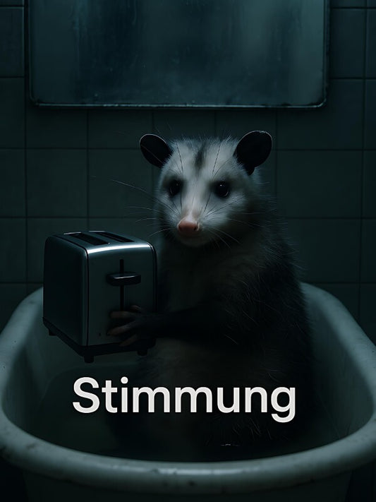 Stimmung Toilettenposter | Dark Humor Meme fürs Bad | Sarkastische WC-Deko