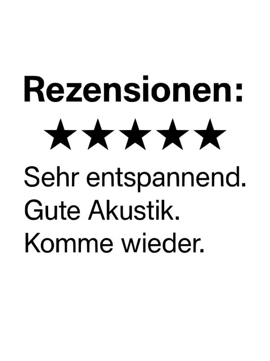 Lustiges Bewertungs-Poster fürs WC | 5 Sterne für dein Badezimmer